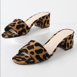 Lulus Qupid Leopard Block geek slide